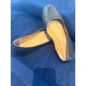 Lucky Brand Ballet Flats Emmie Leather 9M/40 Navy Blue
